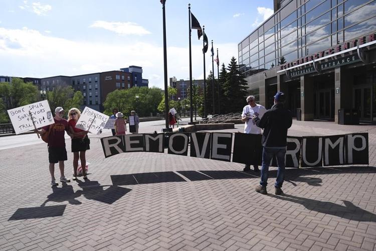 Trump campaigns in Minnesota, predicting he will win the traditionally Democratic state in November