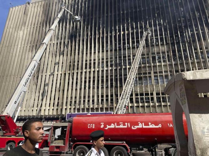 Cairo telecom building fire kills 4 and injures 26