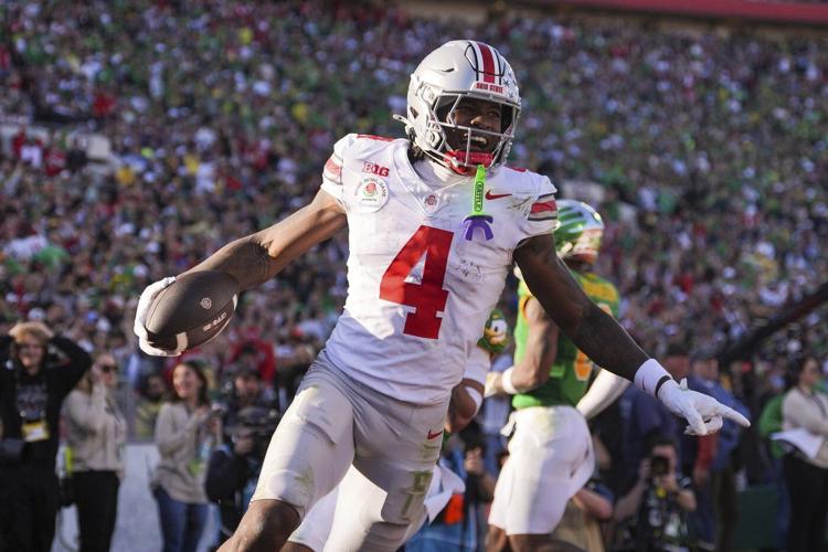 No. 6 Ohio State blasts top-ranked Oregon 41-21 in the Rose Bowl, advances to CFP semifinals