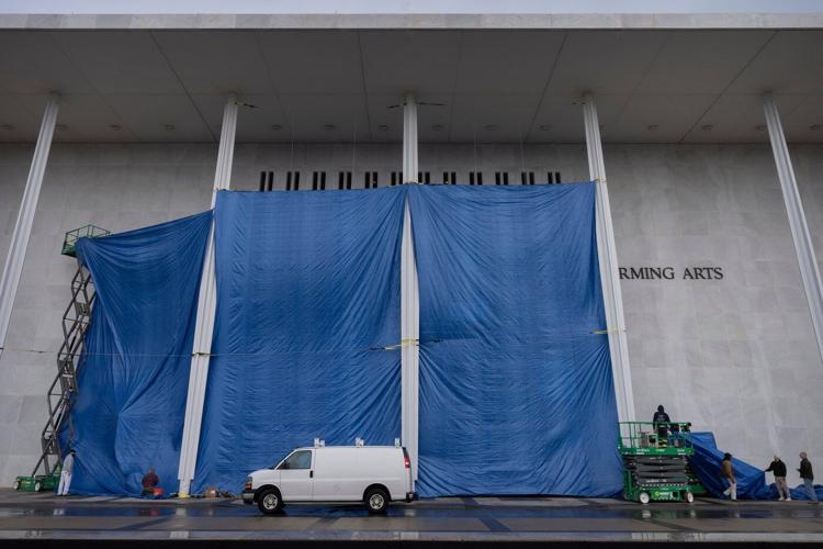 The Kennedy Center starts work to add Trump's name onto the building