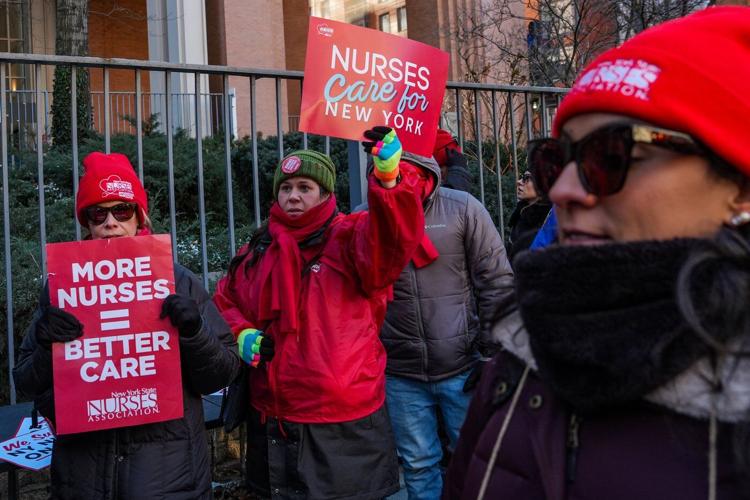 NYC nurses on strike resume negotiations with hospitals on 11th day