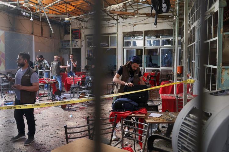 Explosive device goes off in a Damascus cafe, killing at least 6 people