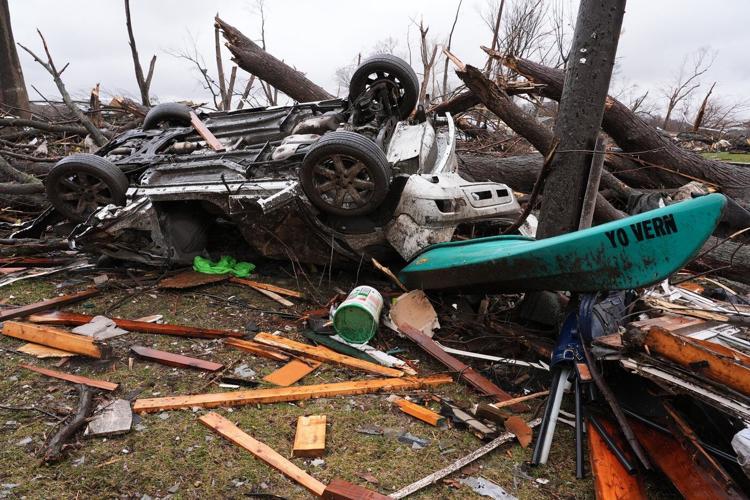 Photos show tornado damage after powerful storms hit Illinois and Indiana