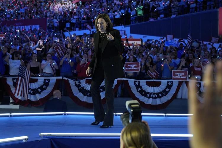 Kamala Harris says Trump's comments on women 'are offensive to everybody'