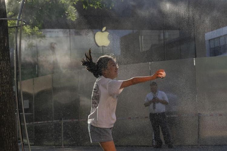 China is getting too much rain in the south and not enough rain, plus a heat wave, in the north