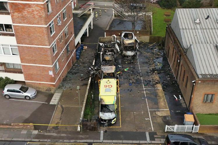 Jewish charity's ambulances set on fire. UK police investigate it as an antisemitic attack
