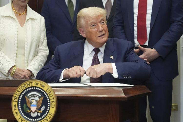 The Latest: Trump signs order for more tariffs on US partners to go into effect in 7 days