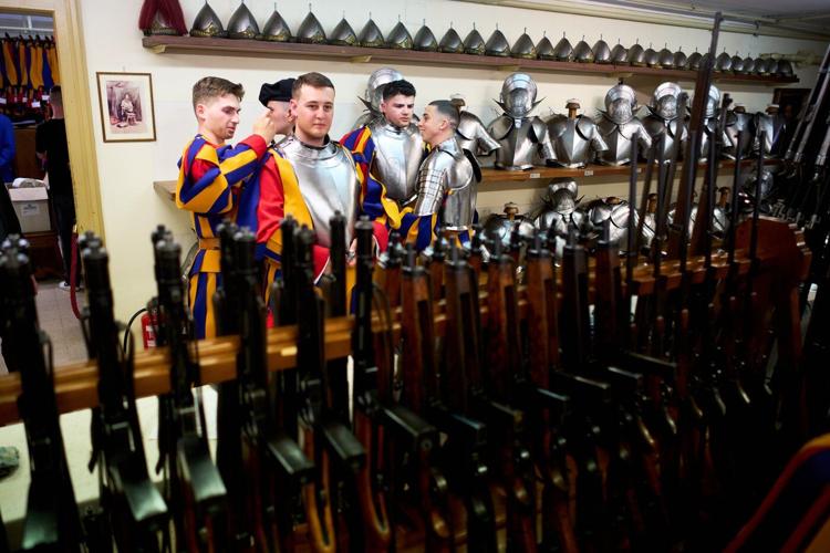 The Pontifical Swiss Guard’s newest recruits join the world's oldest standing army, in photos