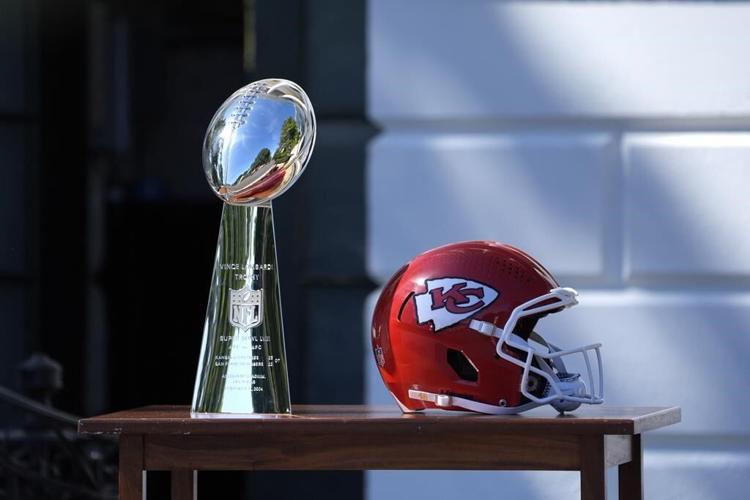 Biden breaks unofficial rule about headwear while hosting the Super Bowl champion Kansas City Chiefs