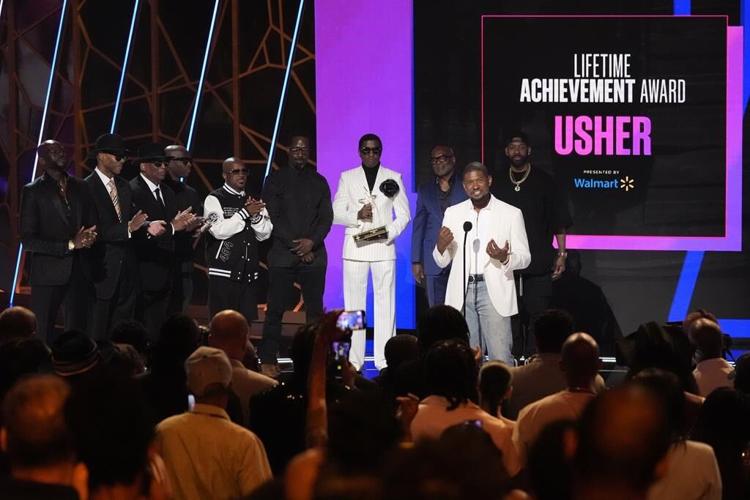 BET says 'audio malfunction' caused heavy censorship of Usher's speech at the 2024 BET Awards