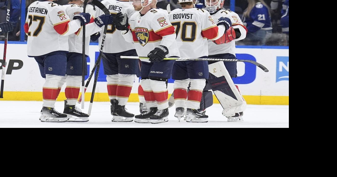 Schmidt scores again, Bobrovsky has 19 saves as Panthers beat Lightning for 2-0 series lead
