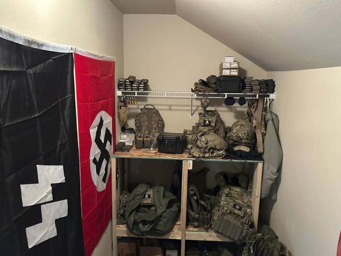2 arrested with arsenal and Nazi paraphernalia after base robbery were ex-military, prosecutors say