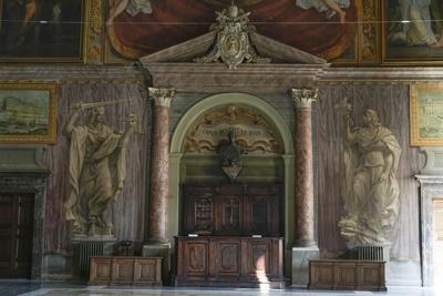 Vatican opens up a palazzo built on ancient Roman ruins and housing its highly secretive tribunals