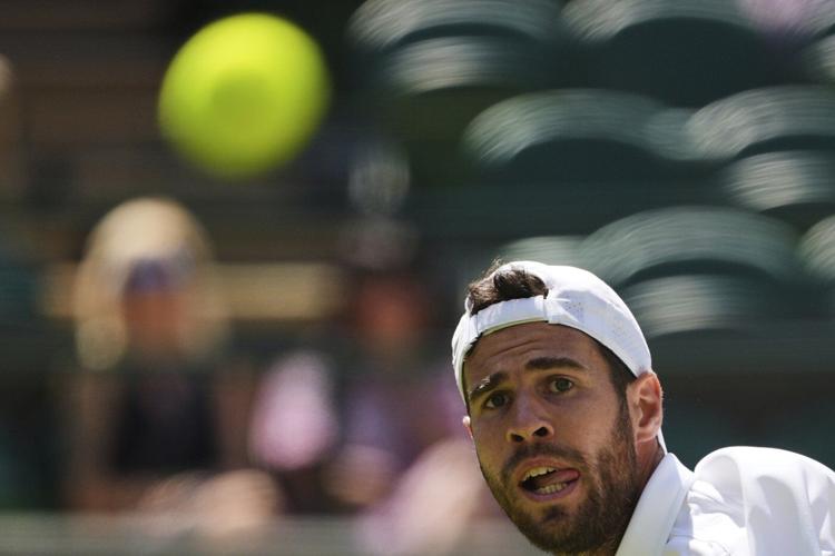 Wimbledon: Taylor Fritz beats Karen Khachanov for his first semifinal at the grass-court Slam