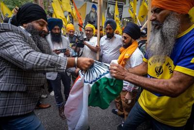 Sikh protesters in Vancouver decry Nijjar shooting death as foreign interference