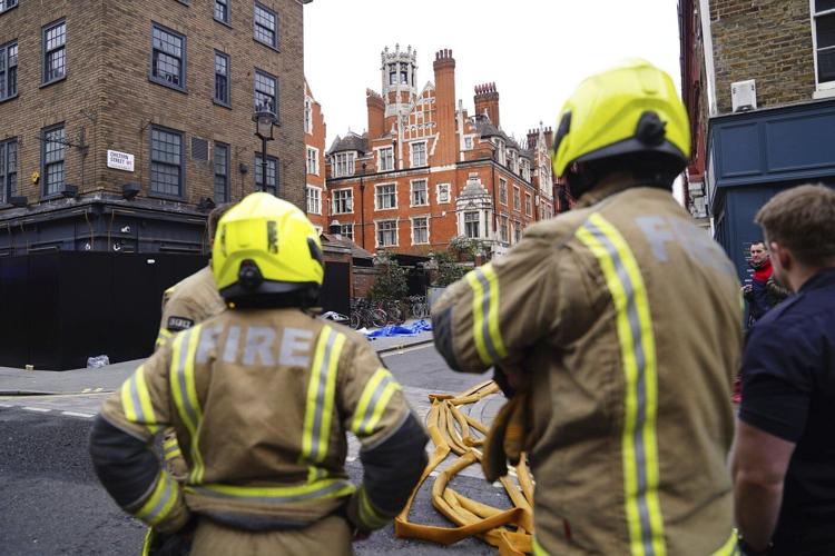 Large fire tears through luxury London hotel known as a celebrity hotspot