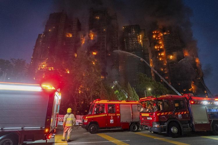 Photos from Hong Kong's deadliest fire in decades