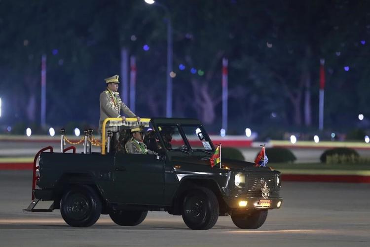 Myanmar's military makes its annual parade of strength despite unprecedented battlefield losses