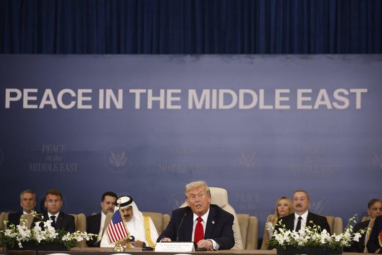 Trump urges leaders to put 'old feuds' aside as he calls for a new era of harmony in the Middle East
