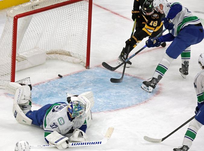 Liam Ohgren gets only goal in seven-round shootout as Canucks rally past Bruins 5-4