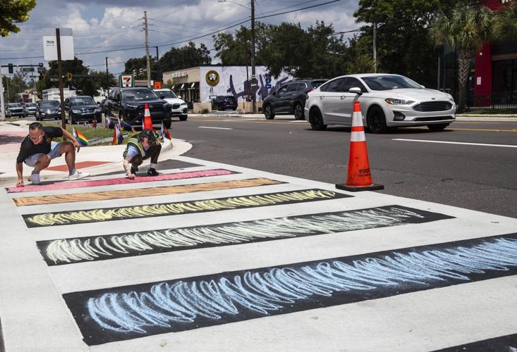 Florida cities race to save rainbow crosswalks as the state's deadlines for removal loom