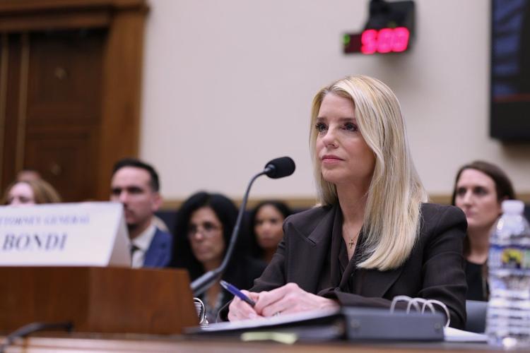 The Latest: Bondi faces questions from Congress over Epstein files