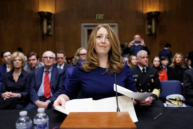 Means' surgeon general nomination is stalled as senators question her experience and vaccine stance