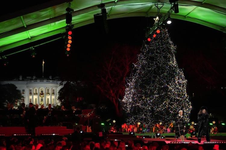 Biden lights the National Christmas Tree, taking his turn to bring