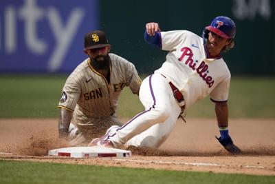 Padres cut veteran INF Odor, activate C Campusano before game at Toronto
