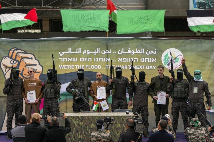 Hamas releases 3 frail-looking Israeli hostages for Palestinian prisoners under Gaza ceasefire