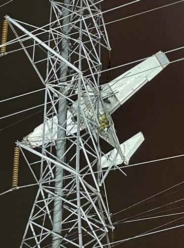 2 rescued after plane hits transmission tower in Maryland