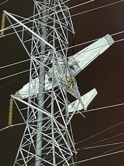 2 rescued after plane hits transmission tower in Maryland
