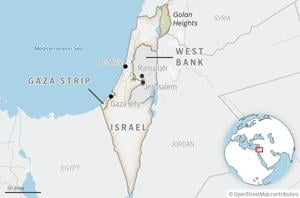 An Israeli strike on a funeral in Gaza kills 7 people and wounds 22, a local hospital says