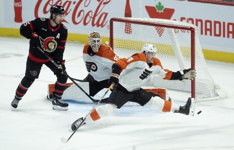 Stutzle caps two-goal showing with OT winner to lift Sens past Flyers 4-3