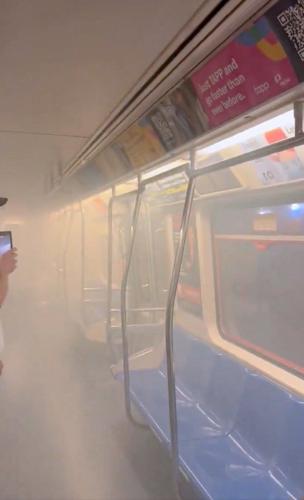 Flames and smoke force passengers to flee New York City area train