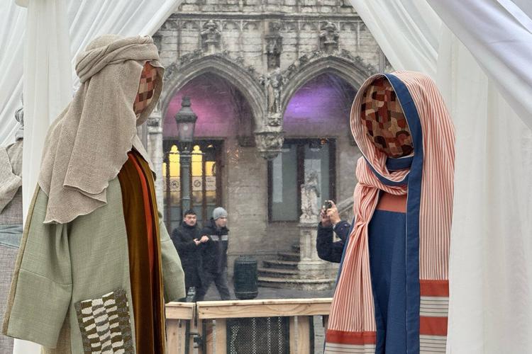 A controversial infant Jesus is stolen from a Belgian Nativity scene