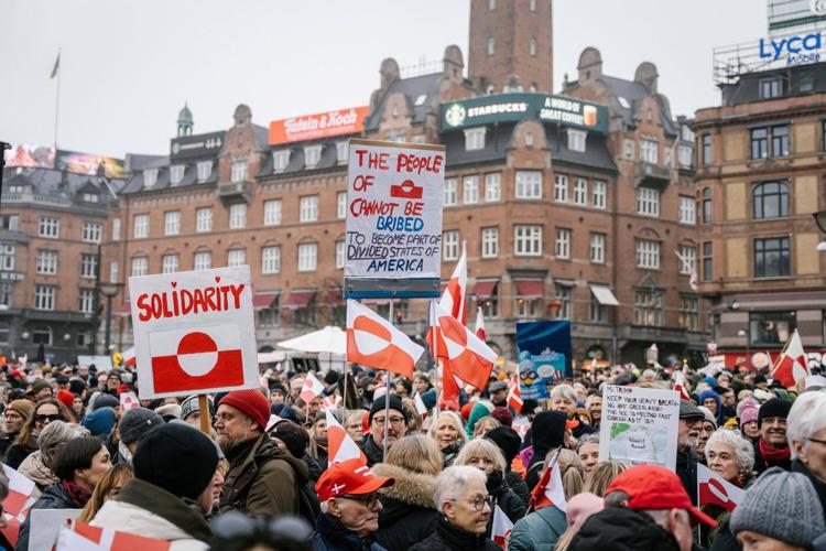 Thousands march in Greenland to support Arctic island in the face of Trump's threats to take it over