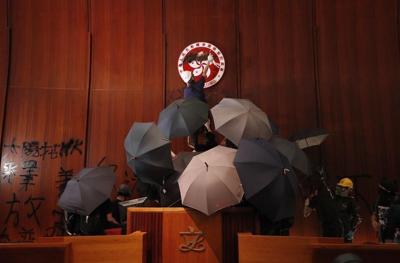 Hong Kong jails 12 people over the storming of the legislature in 2019 protests