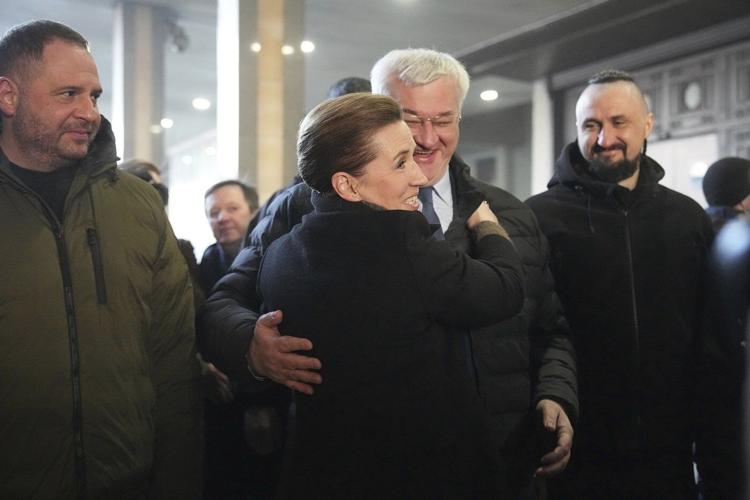 Foreign leaders visit Ukraine to show their support on war's 3rd anniversary