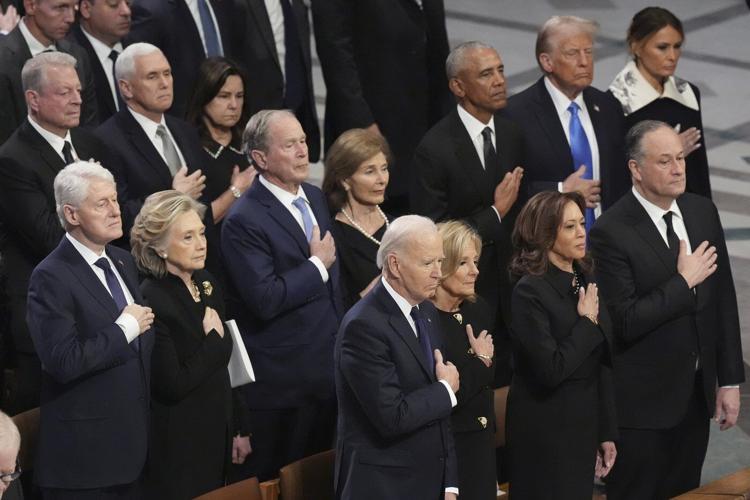 Jimmy Carter's funeral brings together 5 current and former US presidents to honor one of their own