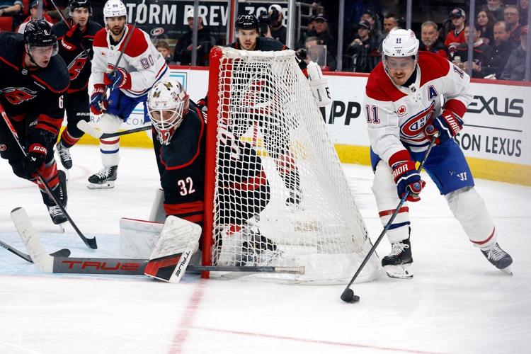 Quick strikes from Caufield and Anderson help Canadiens rally for 7-5 win over Hurricanes