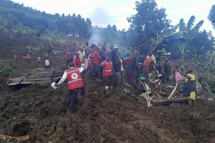 Death toll rises to at least 15 after landslides bury 40 homes in eastern Uganda