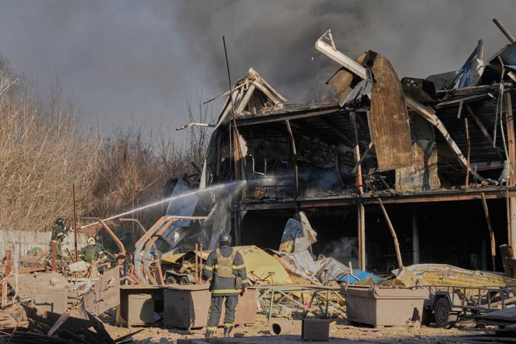 Photos of Russia's latest missile and drone attack on the Kyiv region