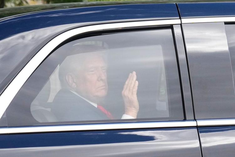 President Donald Trump visits Walter Reed medical center for a 'semiannual physical'