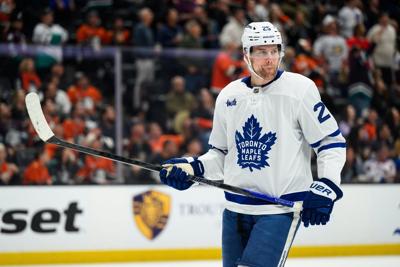 Maple Leafs trade defenceman Brandon Carlo to Blues for a pair of third-round picks