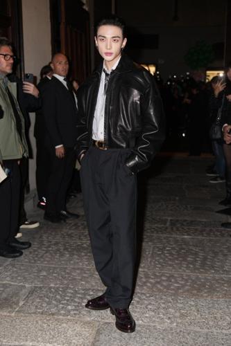 Dario Vitale debuts as Versace creative director in 'intimate' event with VIPs and sex-charged looks