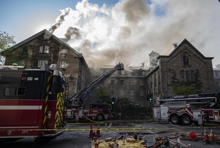 'Immense sorrow:' Major fire at Montreal heritage building that once housed monastery