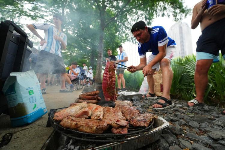 There's a beef about beef at the World Cup, as Argentina fans pour into Texas