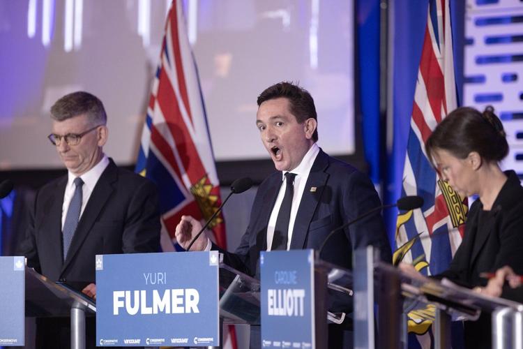 Yuri Fulmer, Caroline Elliott clash early during B.C. Conservative leadership contest