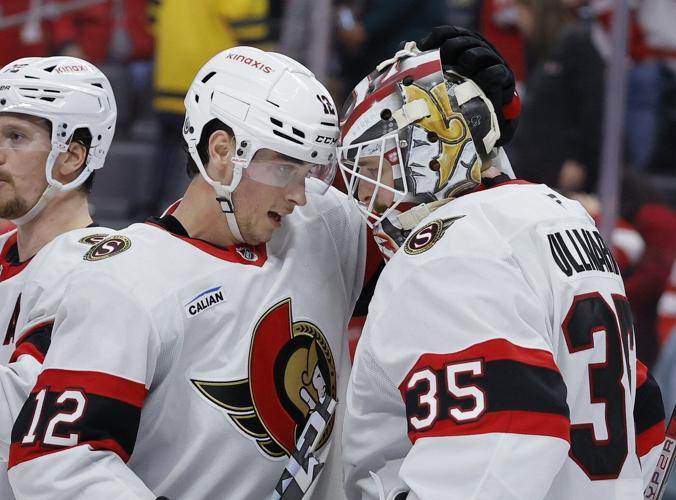 Senators jump out to early lead and hold on to beat Red Wings 4-3